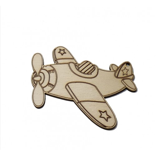 Wooden airplane for keyring or magnet Wooden airplane for keyring or magnet