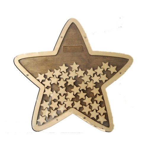Wooden wish book Star Wooden wish book Star