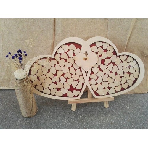Wooden wish book Two hearts Wooden wish book Two hearts