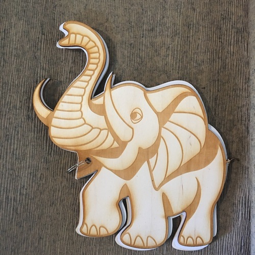 Wooden wish book Elephant Wooden wish book Elephant