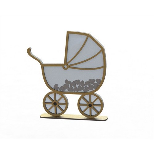 Wooden trolley wish box Wooden trolley wish box