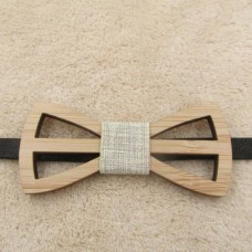 Wooden child bow tie