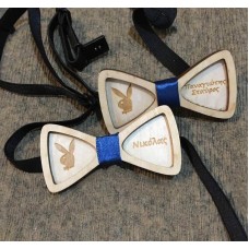 Wooden child bow tie with name of your choice