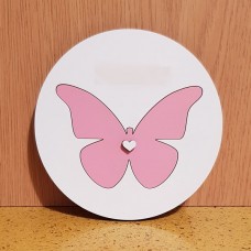 Wooden invitation butterfly