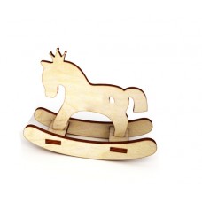 Wooden rocking horse