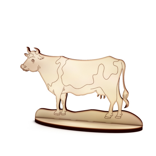 Wooden cow Wooden cow