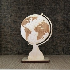 Wooden globe