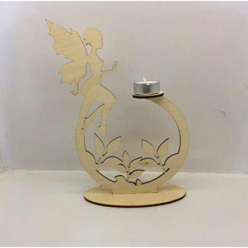 Wooden Fairy tale with candle Wooden Fairy tale with candle