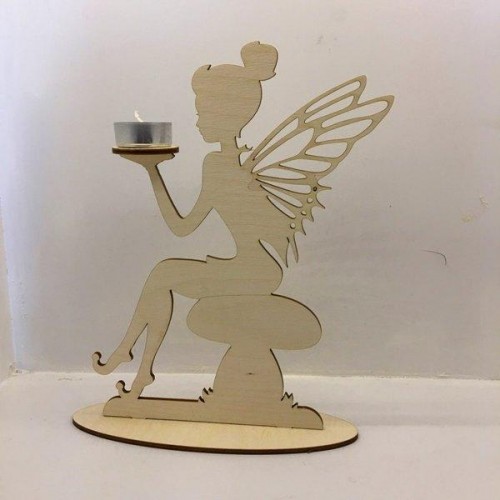 Wooden Fairy tale with candle Wooden Fairy tale with candle