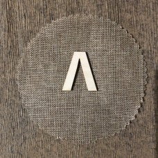 Wooden letter Lamda