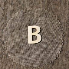 Wooden letter B