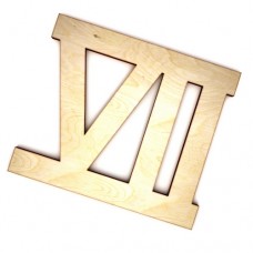 Wooden latin number 7