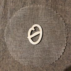 Wooden letter Theta