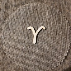 Wooden letter Y 