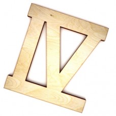 Wooden latin number 4