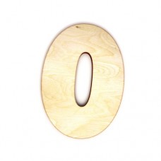 Wooden number 0