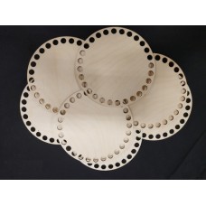 Wooden circle with perimetrical holes