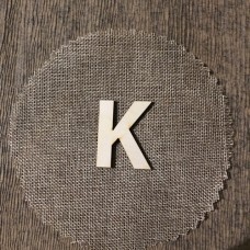 Wooden letter K
